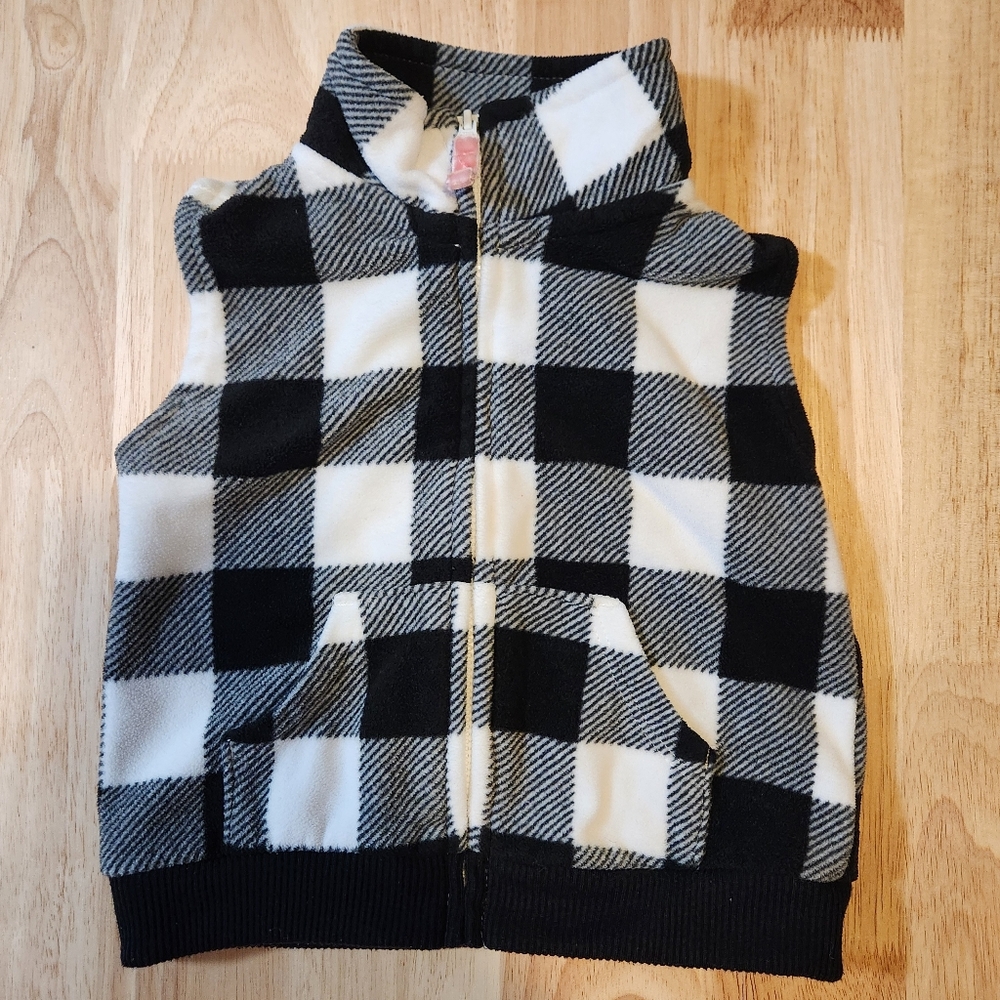 12 month girl's zip-up vest
